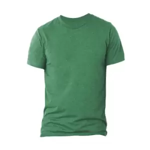 image of Canvas Triblend Crew Neck T-Shirt / Mens Short Sleeve T-Shirt (XS) (Green Triblend)