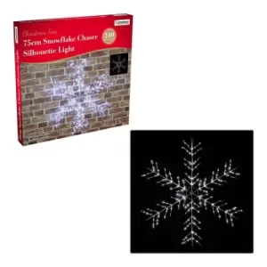 image of Christmas Workshop 75cm 240 LED Snowflake Silhouette Lights - White