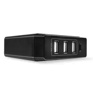 Image of Lindy USB Type C & 3x USB Type A 72W PD Charger