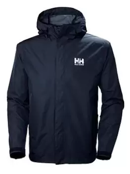 Image of Helly Hansen Seven J Waterproof Hooded Jacket, Navy Size XL Men