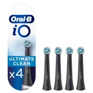 Oral B iO Ultimate Cleaning Black Electric Toothbrush Replacement Heads 4Pcs