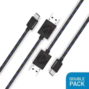 Image of Stealth 3M Twin Premium Braided Play & Charge Cables For PS5