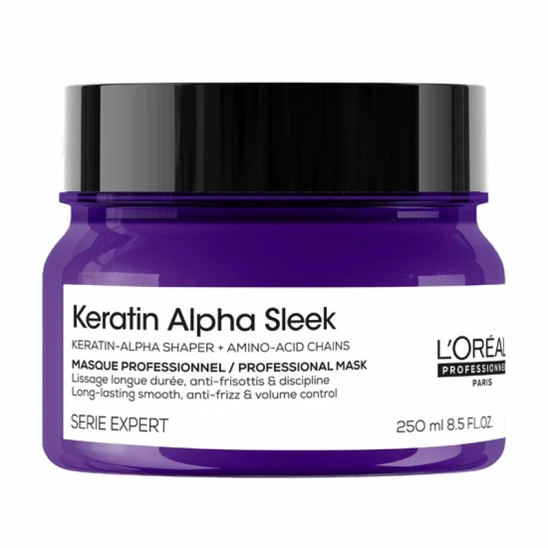 Image of LOreal Professionnel Keratin Alpha Sleek Professional Hair Mask 250ml
