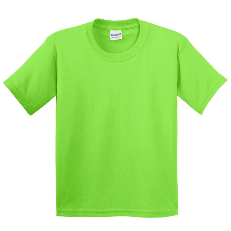 Image of Gildan Youth Heavy Cotton T-Shirt in Lime Size: XS Lime Unisex XS