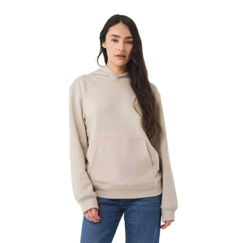 Image of Bella + Canvas Mens Heavyweight Hoodie in Ecru Size: XS Ecru Male XS