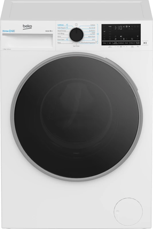 Image of Beko EnergySpin B5W51041BDW 10KG WiFi Connected Washing Machine with 1400 rpm - White - A Rated