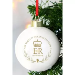 Image of Commemorative Queen Ceramic Bauble