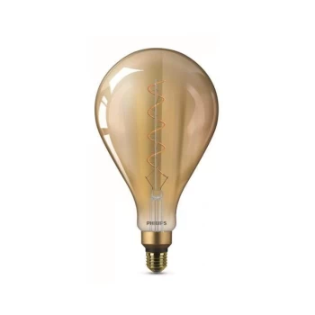 image of Philips 25W Vintage Gold LED E27 160mm GLS A160 - Amber Warm White - 929001817101