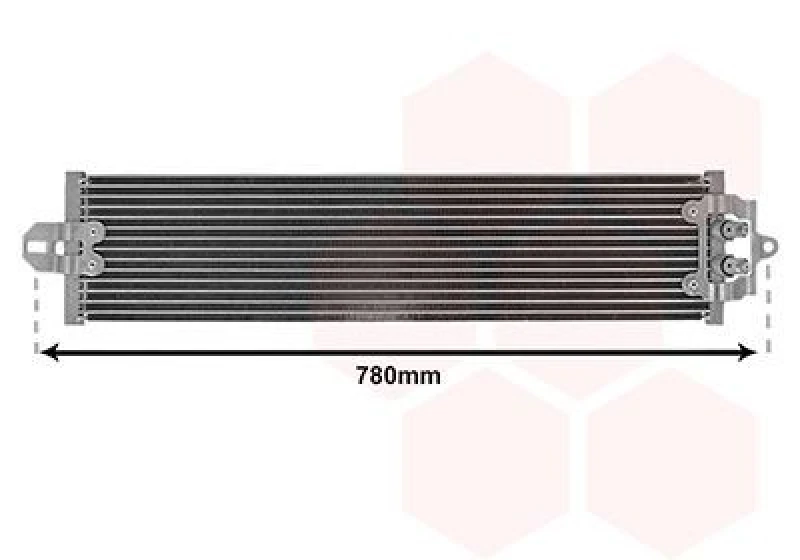 Image of VAN WEZEL Engine oil cooler VAN WEZEL 58003218