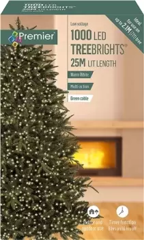 Image of Premier Decorations 1000 LED Multi Action TreeBrights, Warm White