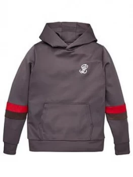 Image of Illusive London Boys Contrast Panel Overhead Hoodie - Grey