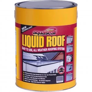 Image of Everbuild Aquaseal Liquid Roof Slate Grey 7KG