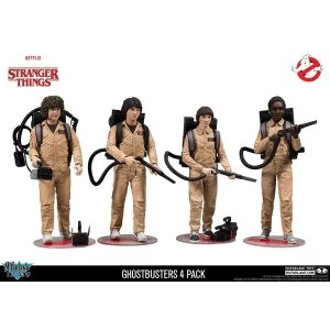 image of Ghostbusters Deluxe 4-Pack (Stranger Things) Action Figure