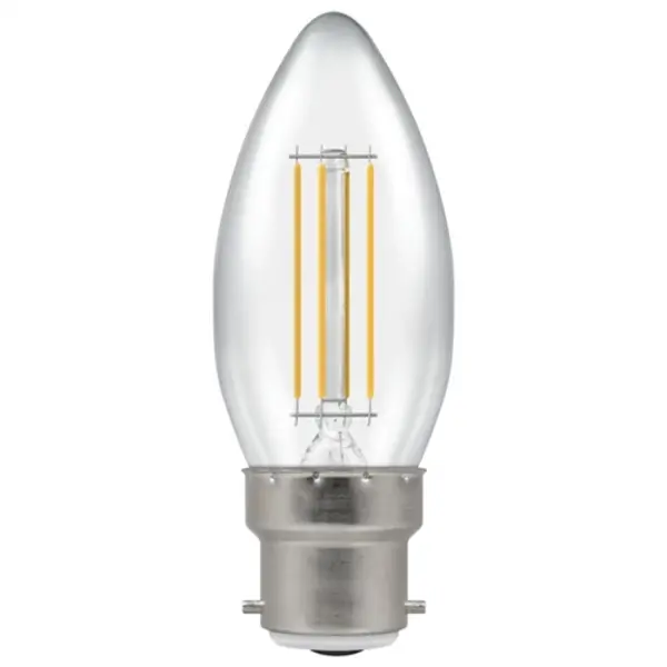 Image of Crompton LED Candle Filament Non-Dim Clear 4.2W 2700K BC-B22d