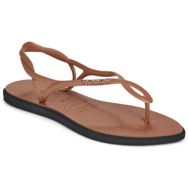 Image of Havaianas LUNA POINT womens Flat sandals in Brown