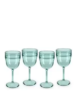 Image of Tower Fresco Set Of 4 Acrylic Wine Glasses
