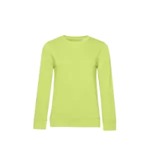 image of B&C Womens/Ladies Organic Sweatshirt (M) (Lime Green)