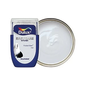 Image of Dulux Easycare Kitchen Frosted Steel Matt Emulsion Paint 30ml