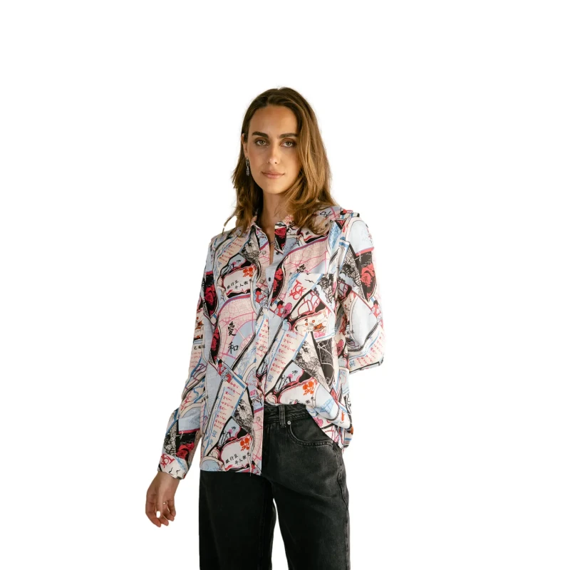 Image of Freeman T Porter Womens blouse Freeman T Porter Cali Tokyo Street Multicolore Female XS