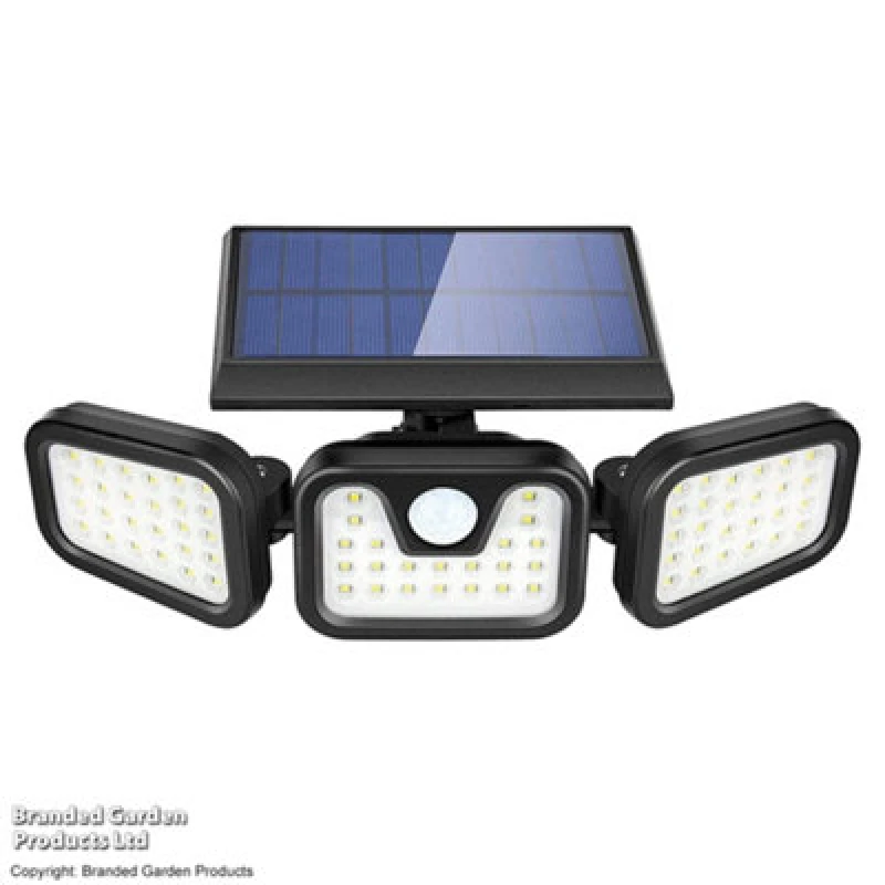Image of Garden Gear Solar-Powered Motion Sensor Security Light 74 Leds, Remote Control & Weatherproof Ip65 Design (1)