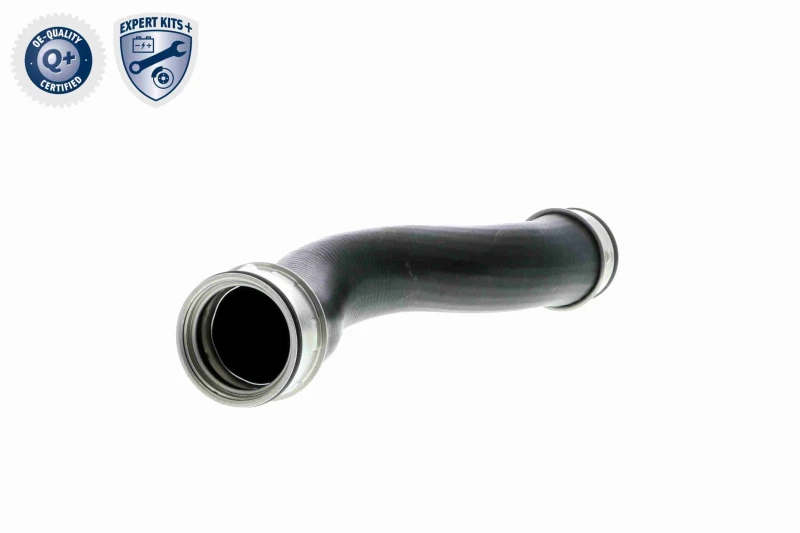Image of VAICO V10-2698 Turbocharger Hose Rubber with fabric lining, Q+, original equipment manufacturer quality Rubber with fabric lining Charger Intake Hose