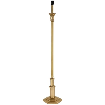 image of Interiors Canterbury - 1 Light Floor Lamp Brass - Base Only, E27