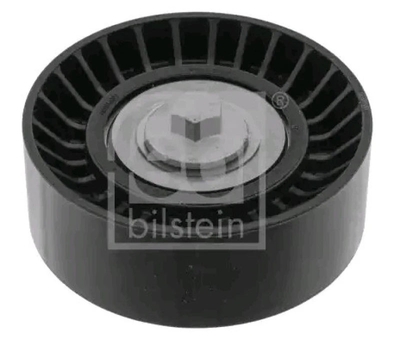 Image of FEBI BILSTEIN 49368 Idler Pulley with screw Plastic Deflection/Guide Pulley,v-ribbed belt (312)