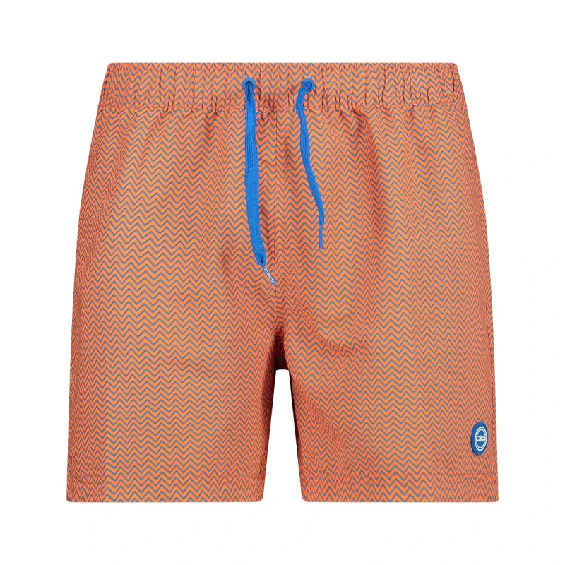 Image of Geometric pattern swim shorts CMP Orange Male XL
