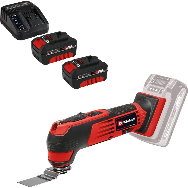 Image of Einhell TE-MG 18/1 Li 18v Cordless OIS Oscillating Multi Tool TE-MG 18/1 Li Batteries: 2 x 4ah Li-ion