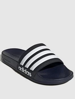 Image of adidas Adilette Shower - Navy/White, Size 11, Men