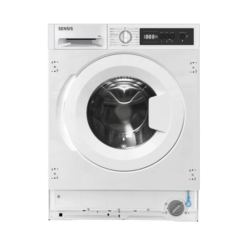 Image of Sensis WMBI01814AW 8kg 1400 Spin Integrated Washing Machine White - A Rated