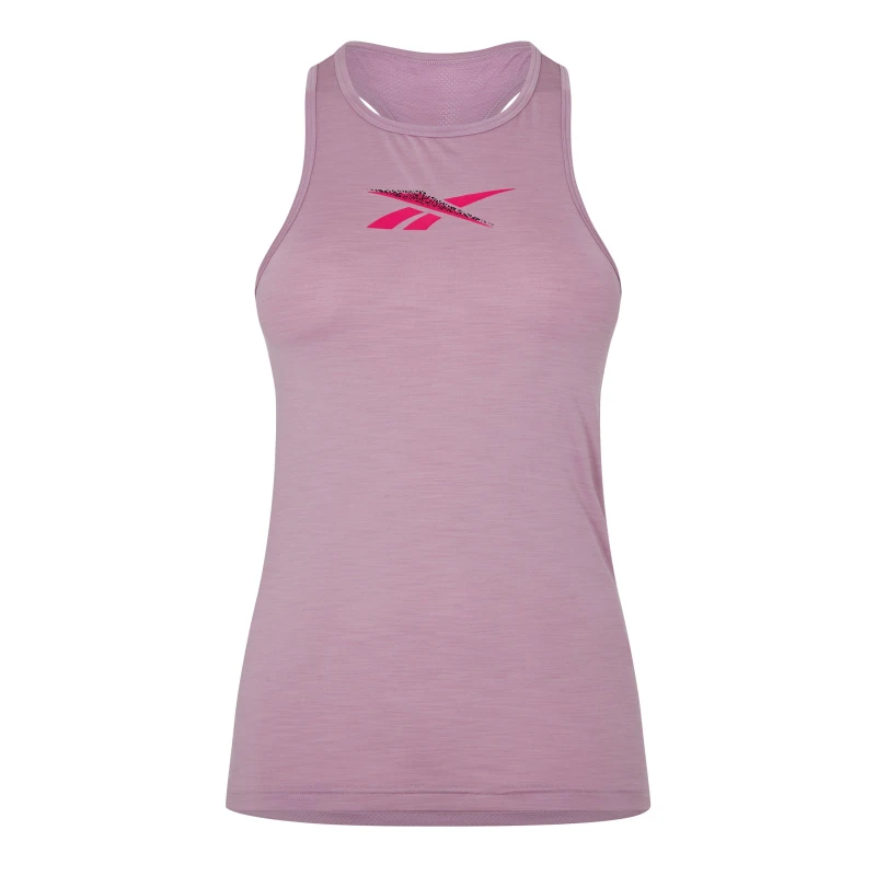 Image of Reebok Activchill Graphic Tank Top Womens Vest - Pink Pink 4