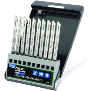 Image of Wickes Universal Fine Cut Jigsaw Blade for Wood Pack 10
