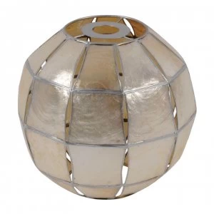 image of Stanford Home Capiz Ball Lampshade - Champagne