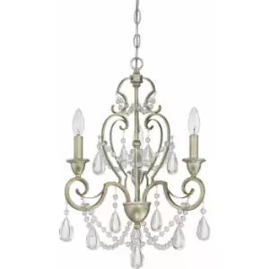 Image of Loops - 3 Bulb Chandelier Hanging Pendant LIght Vintage Gold LED E14 60W Bulb