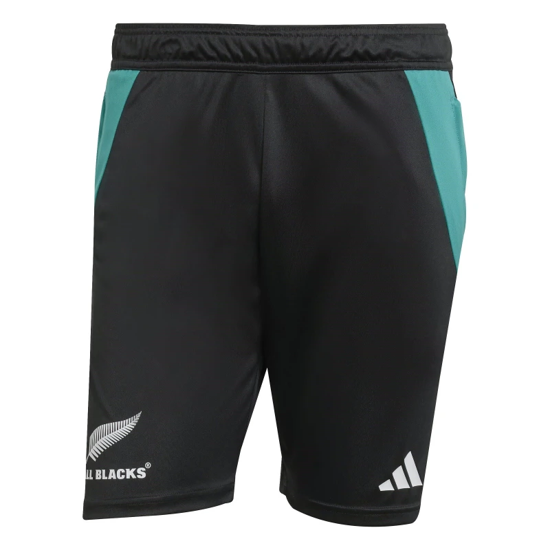 Image of adidas All Blacks Gym Shorts Mens Black/Teal male M