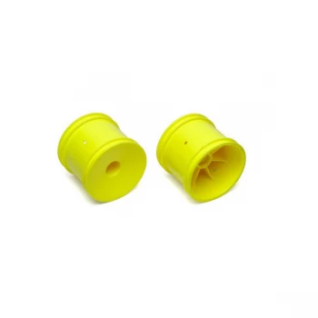 Image of Team Associated Truck Hex Yellow Wheel 12mm (Set of 2)