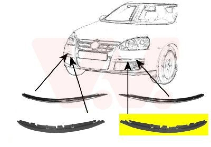 Image of VAN WEZEL Bumper cover VAN WEZEL 5886481