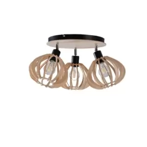 image of Nicoleta Ceiling Spotlight Clusters Black, 32cm, 3x E27