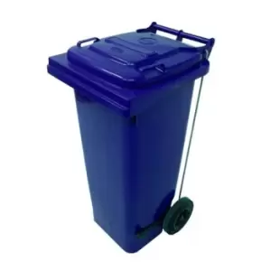 Image of Slingsby Pedal Operated Wheelie Bins, 120L Blue