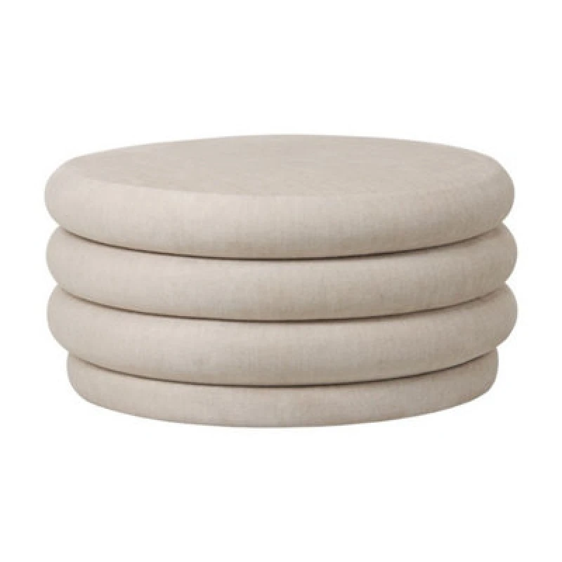 Image of Buttercup Farm Casa Storage Ottoman - Plywood/mdf/epe/foam - L78 X W78 X H40 Cm - Cream