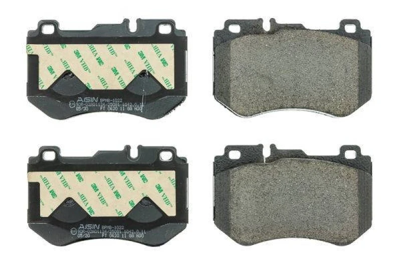 Image of AISIN BPMB-1022 Brake pad set Premium ADVICS by AISIN prepared for wear warning indicator Brake Pad Set,disc brake (402)