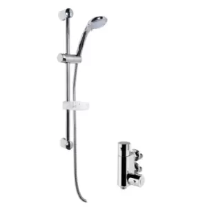 Image of Nuie Round Vertical Bar Valve & Kit Chrome