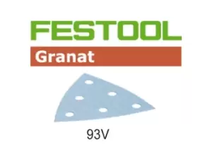 Image of Festool STF V93/6 P240 GR/100 StickFix Sandpaper 93V 240 Grit 100pk