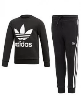 Image of Boys, adidas Originals Little Kids Core Jogger Set - Black/White, Size 3-4 Years