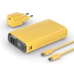 image of RealPower PB-20000 Lithium Polymer (LiPo) 20000 mAh Yellow