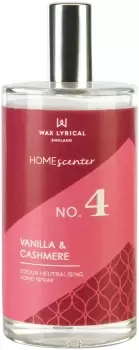 Image of Wax Lyrical Homescenter Vanilla Cashmere Home Linen Spray