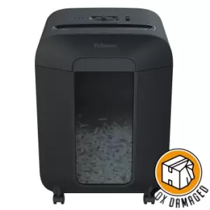 Image of Fellowes Powershred LX85 Cross Cut Shredder Black - BOX DAMAGED