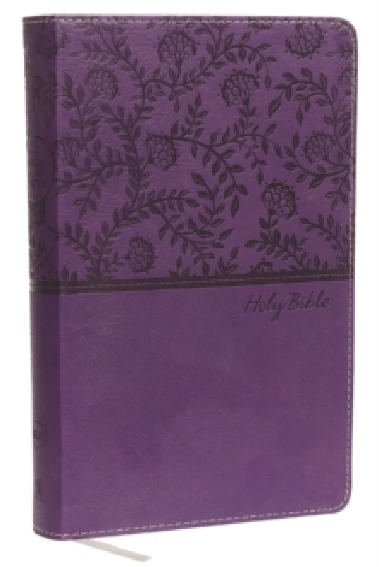 Image of NKJV, Deluxe Gift Bible, Leathersoft, Purple, Red Letter, Comfort Print : Holy Bible, New King James Version Leather / fine binding