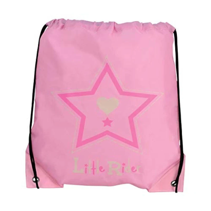 Image of Little Rider Mens Riding Star Drawstring Bag in Dusty Pink Dusty Pink Male